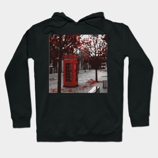 Red Phone Booths I London Street Nostalgia Hoodie